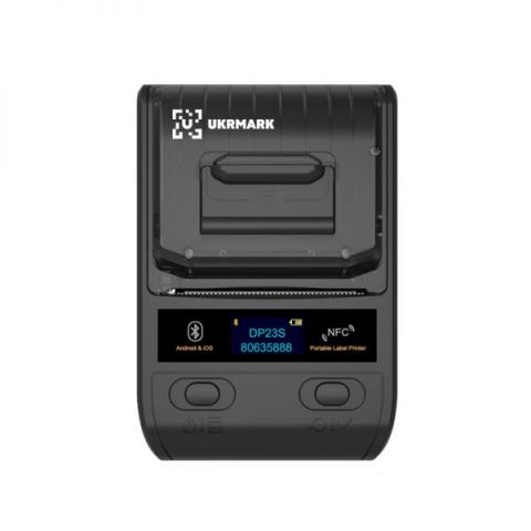 Портативный термопринтер UKRMARK DP23BK, USB/Bluetooth/NFC