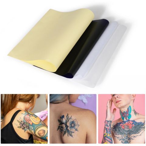 Термобумага для переноса тату UKRMARK Tattoo Transfer, уп.5 листов А4, для термопринтера UKRMARK A40 и M08, тату-бумага для тату салонов