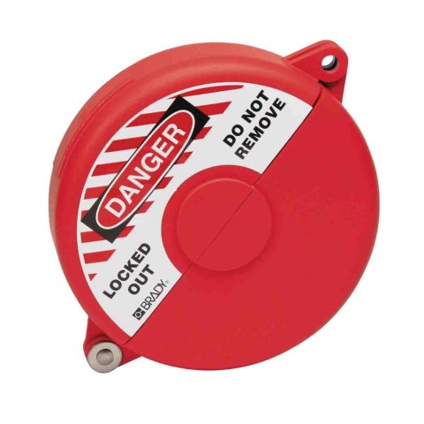 Блокиратор затворных вентилей, раздвижной, красный, диаметр круглого элемента 165-254 мм