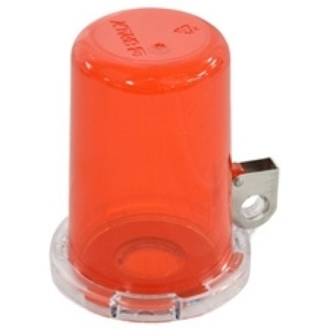 Блокиратор пусковой/аварийной кнопки малый (до 16 мм), красный, 80мм х 64мм х 9мм. (в комплекте три наклейки: прозрачная, желтая, красная)