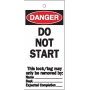 Бирки предупреждающие: Brady "Do not start", 75*160 мм.