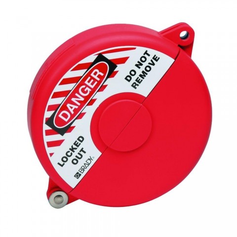 Блокиратор затворных вентилей, раздвижной, красный, диаметр круглого элемента 25-64 мм