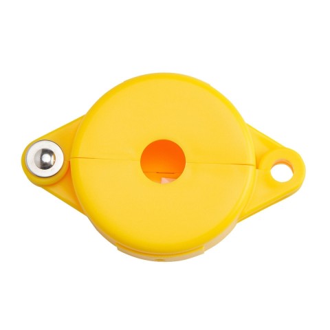 Блокиратор затворных вентилей, раздвижной, желтый, диаметр круглого элемента 25-64 мм