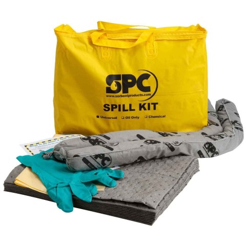 SKA-PP Экономичный комплект для сбора химикатов. 10 салфеток, 41 см x 51 см, 2 бона SOC, диам. 7.6 см x 122 см, 1 пара защитных перчаток,1 мешок для