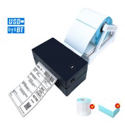 Принтер этикеток UKRMARK 450BTS USB+Bluetooth+держатель этикеток, MAX 108MM, черный. Принтер прямого термопереноса
