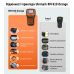 Портативный термотрансферний принтер этикеток, QR и штрих-кодов UKRMARK RM-910 Orange, совместим с картриджами Brother TZe